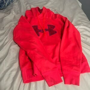 Hot pink under armor sweatshirt